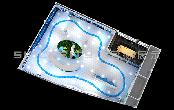 鹽田保稅區(qū)展廳設(shè)計(jì)參觀(guān)路線(xiàn)