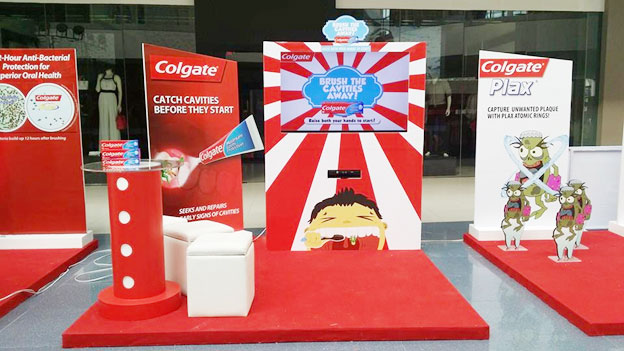 高露潔展，高露潔展臺(tái)，高露潔